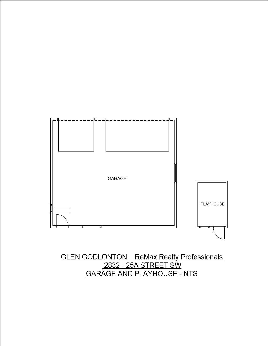 Garage and Playhouse Floor Plan 2832 25A House March 5 2020 | Richmond Executive 5 Bedroom Home